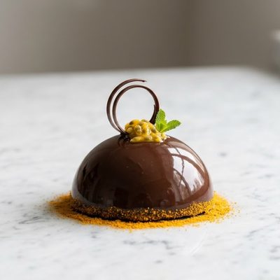 Mini domo de chocolate