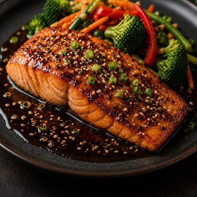 Salmón sellado